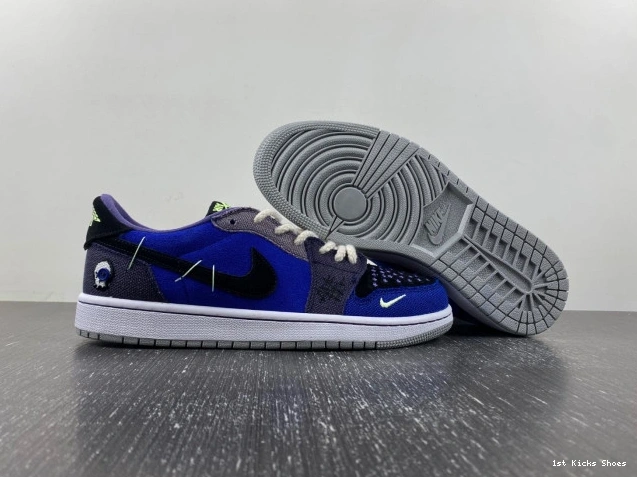 1st Kicks Shoes Williamson Voodoo Retro 1 Low Zion OG DZ7292- 737 Jordan AllSeason 1107